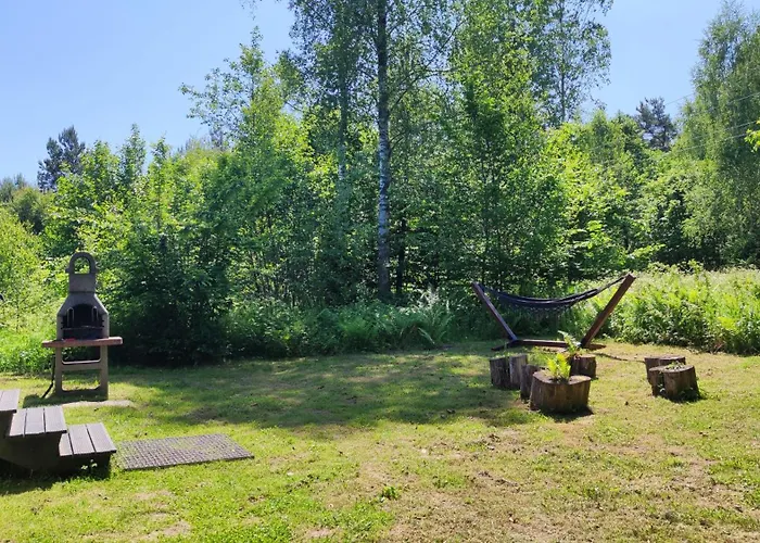 Letniskowy - żółty-całoroczny Dom wakacyjny