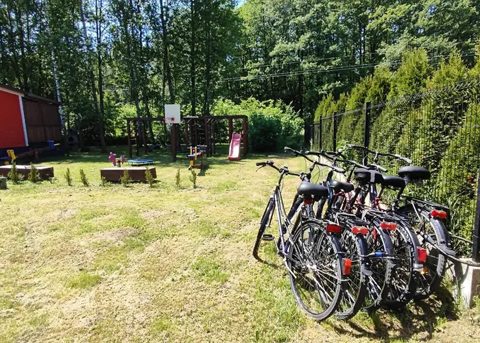 Letniskowy - żółty-całoroczny Dom wakacyjny